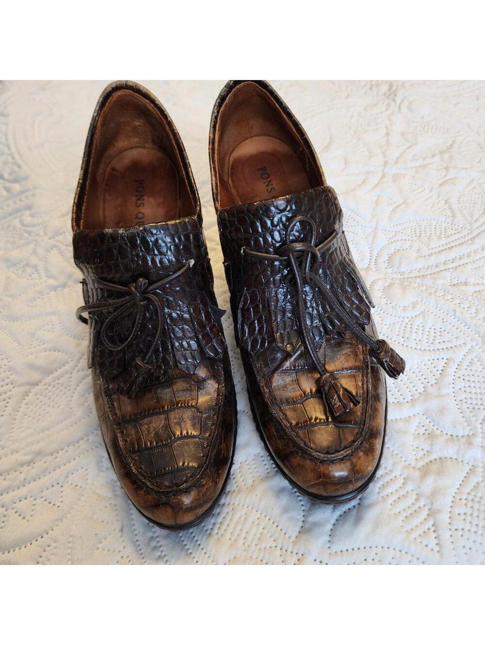 EUC Vintage Pons Quintana block heels Spain 38 - Picture 2 of 9